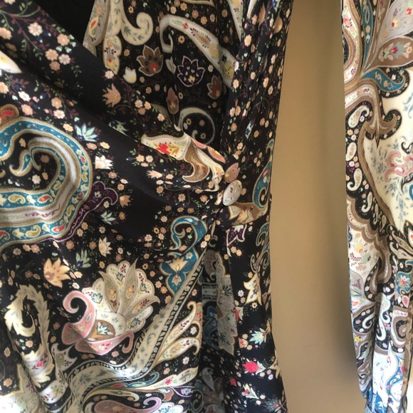ETRO Milano Paisley Jersey Wrap Dress Size US 10/IT 46 - Picture 11 of 15